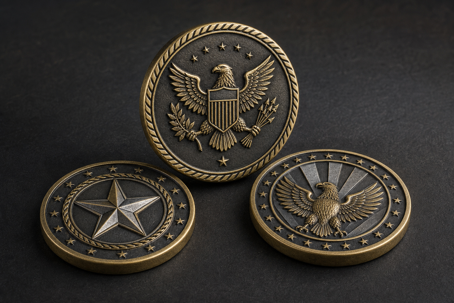 Custom minted challenge coins by Anatar